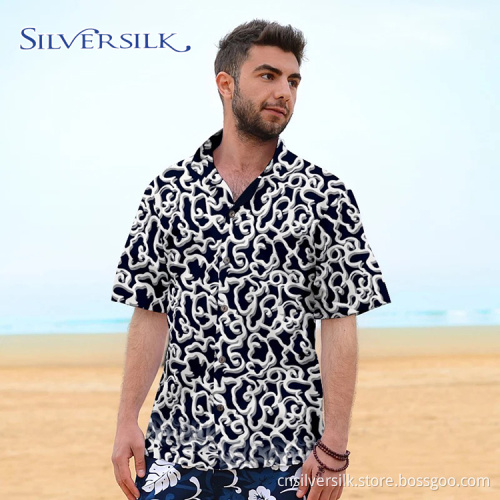 Summer Mens XXXXL Short Sleeve Shirt Printed Custom